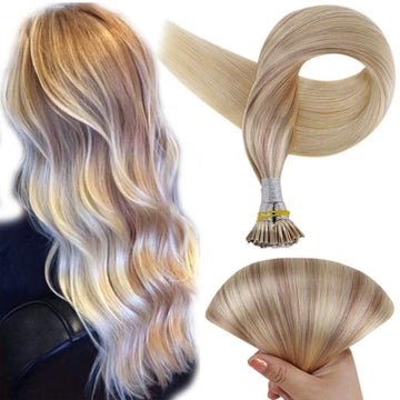 Up To 73% Off I Tip Hair Extensions Remy Pastel Ombre Hair Extensions (#18/22/60) - FShine Shop